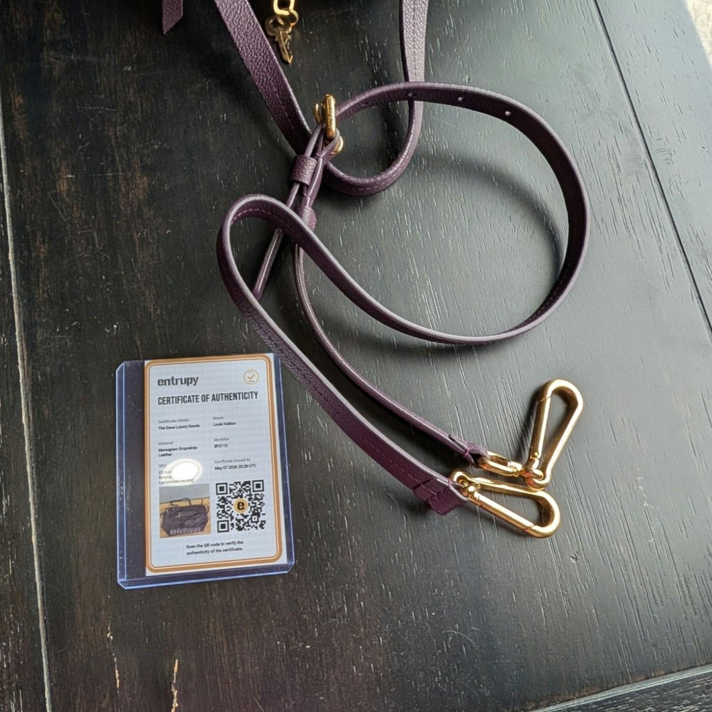 Louis Vuitton Purple Monogram Empreinte Embossed Leather Lumineuse PM Bag Purse