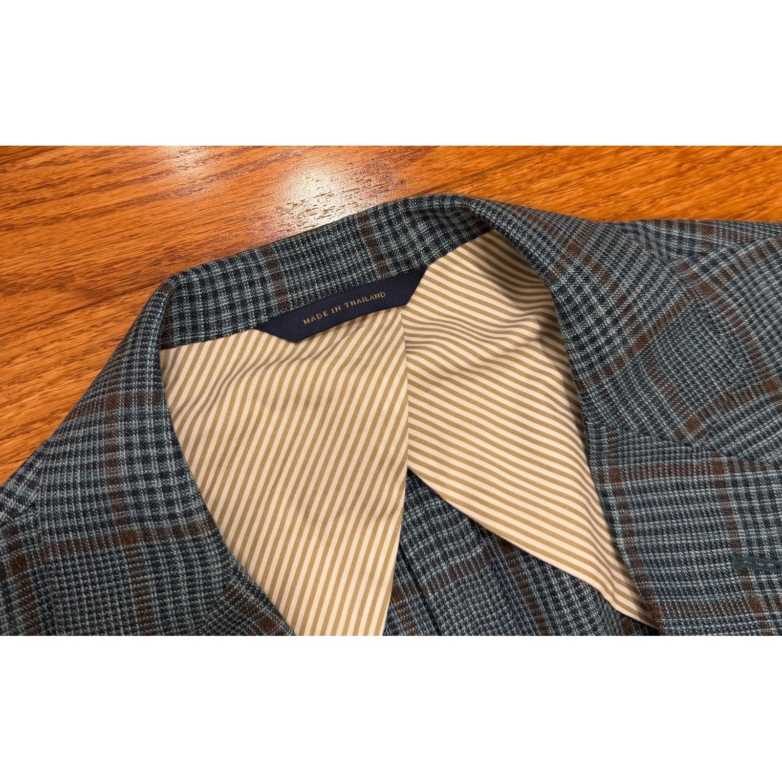 Brooks Brothers Loro Piana Summertime Blazer 40R Wool Silk Linen Glen Plaid