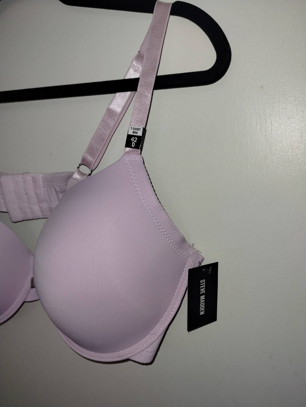 Steve Madden Lilac Underwire Lightly Padded T-Shirt Bra 42D New w/Tags $68 MSRP