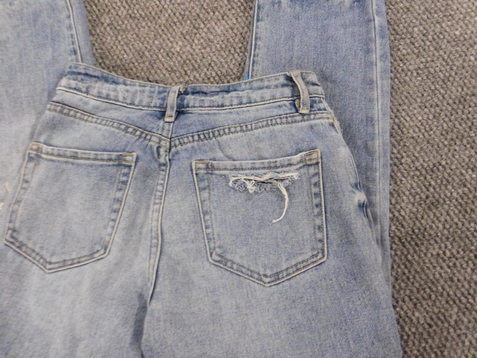 Pacsun Jeans Womens 23 blue mom denim distressed straight