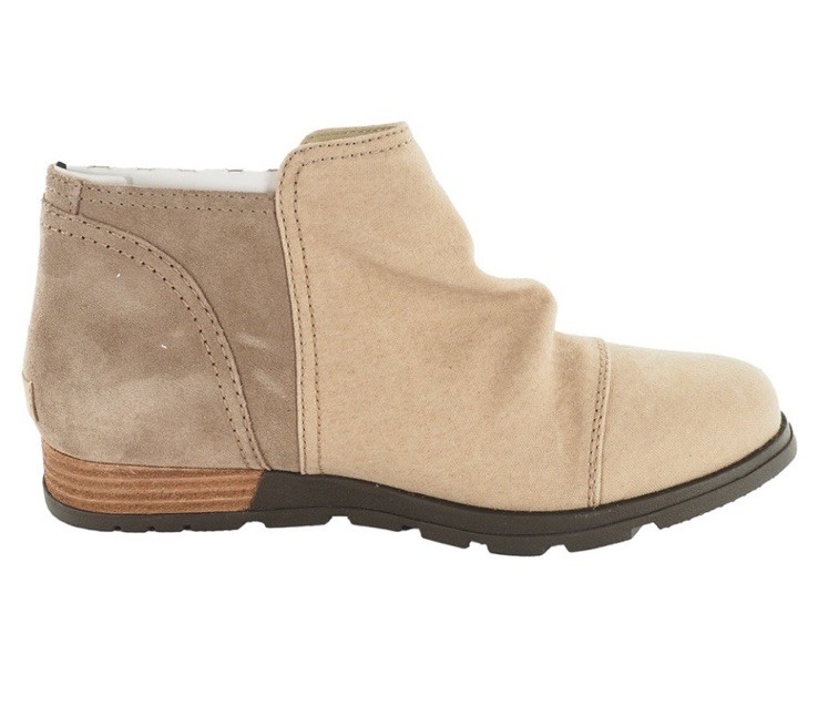 Sorel Major Low Size 6 Tan Canvas Suede Ankle Side Zip Ankle Boots Outdoors New