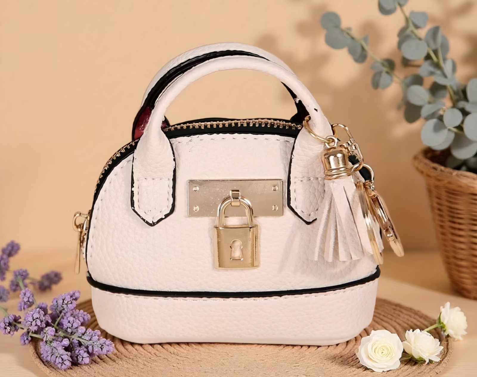 Fashion Mini Dome Coin Purse – Cute Keychain Bag for Coins & Lipstick Charm Gift