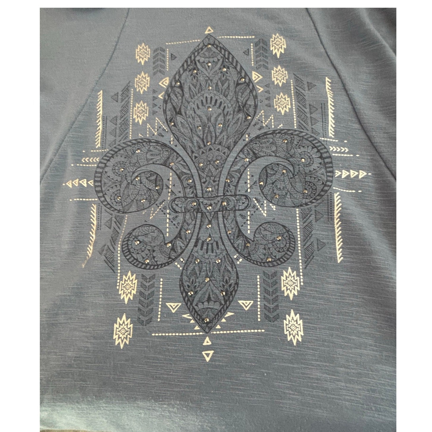 EST 1946 Bluish Stretch Long Sleeve Pullover Size XL