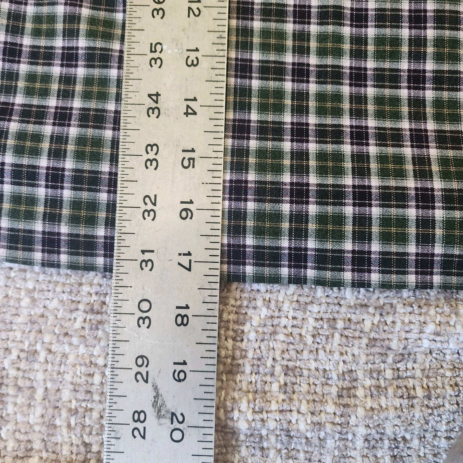 American Eagle Outfitters Green Purple White Plaid Twill A-Line Short Skirt 4