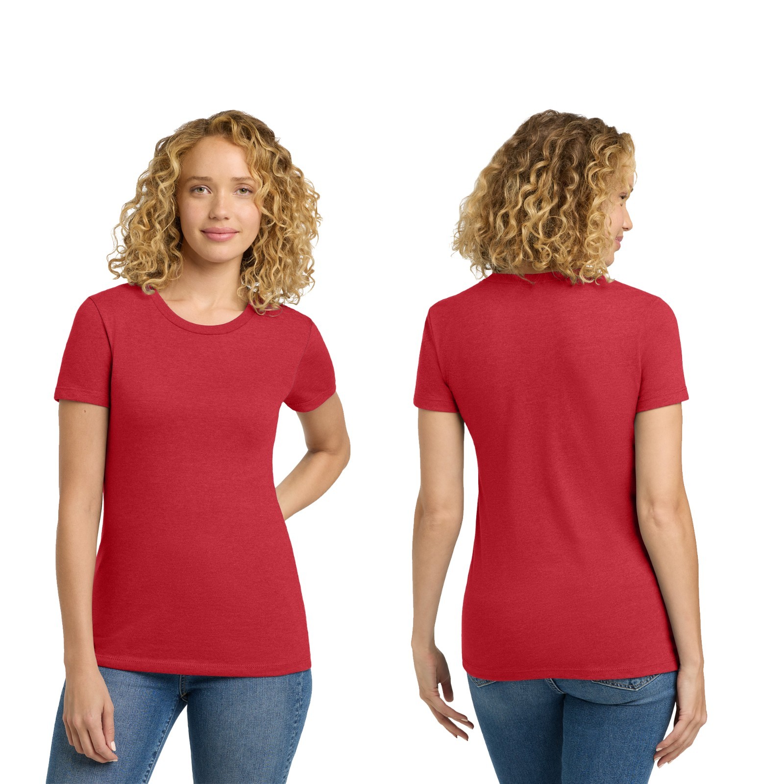 Women’s Premium Heavy Plain Next Level Apparel Womens CVC Tee Casual NL6610
