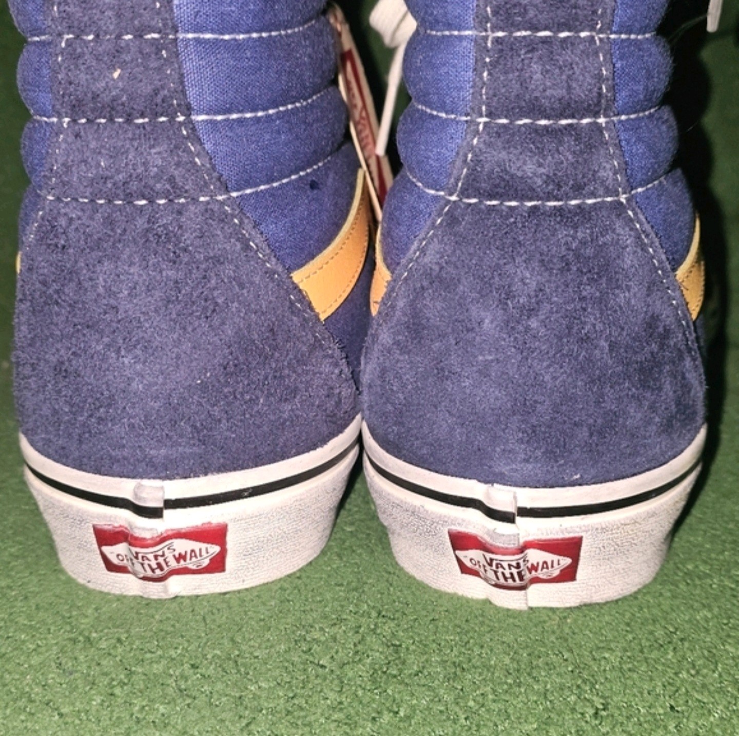 VANS X Van DOREN THRIFT SHOP COLLECTION sk8 Hi’s Navy BLUE SUEDE. Mens 11.5