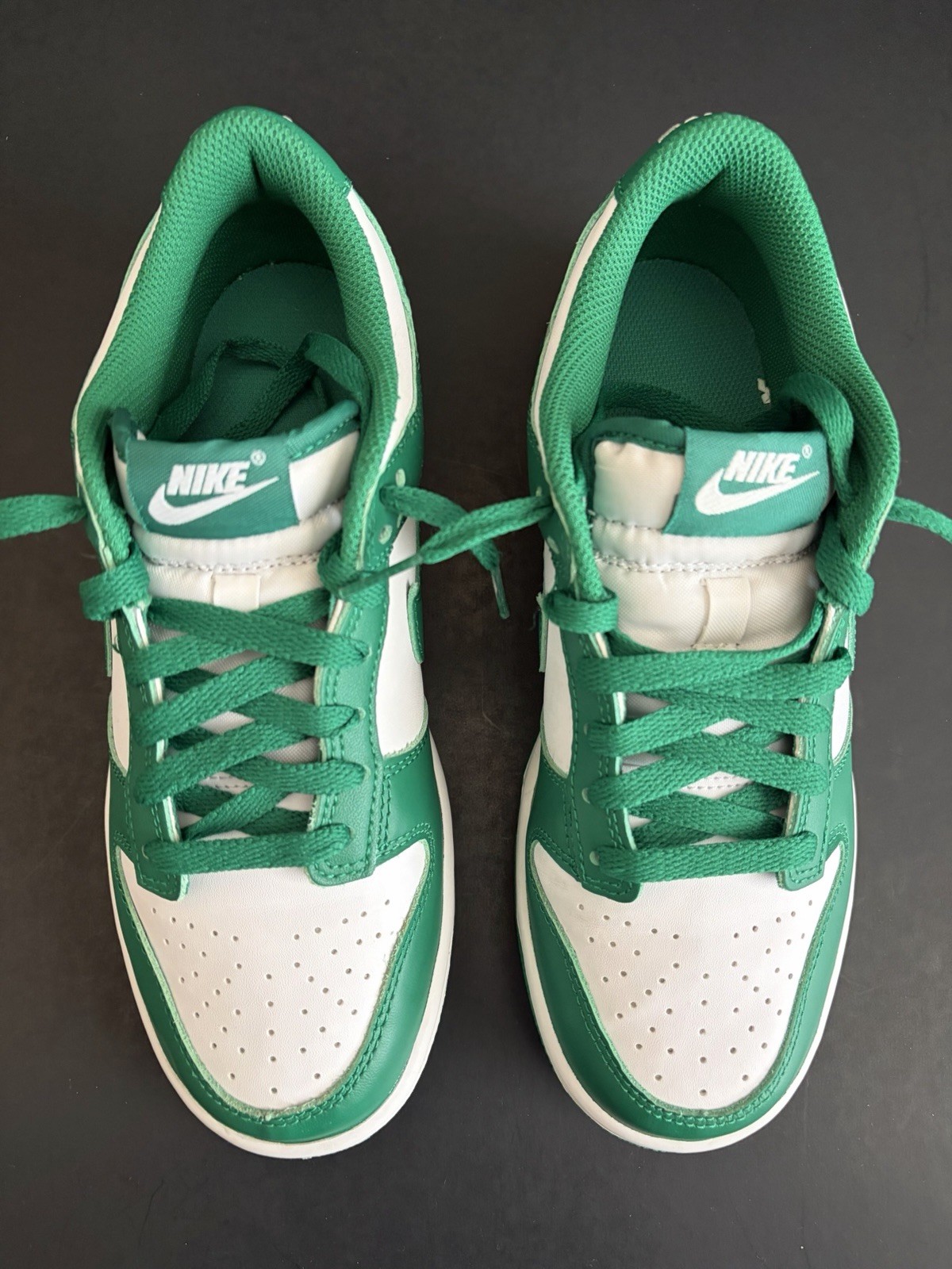 Nike Dunk Low GS White Malachite Green FB9109-114 Youth Size 6.5Y Shoes