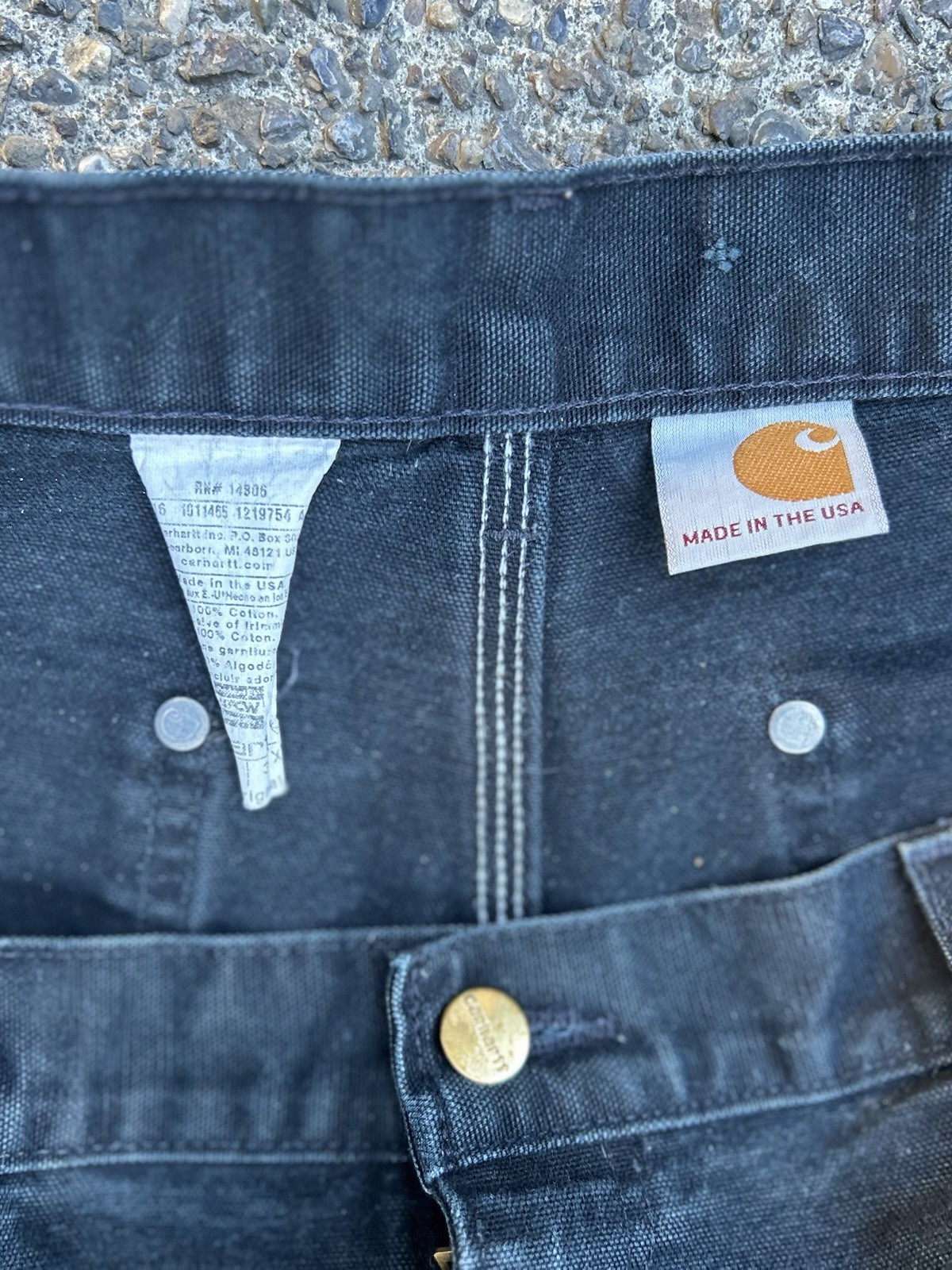 Carhartt Double Knee Dungaree Carpenter Pants Men’s 34×30 Loose Original Fit