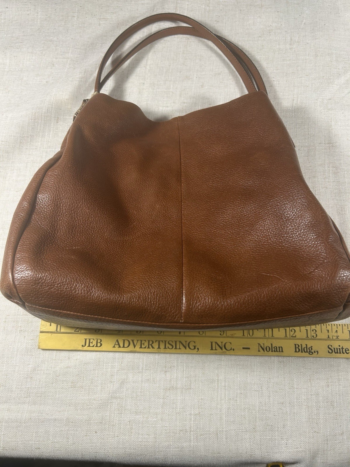 Coach Phoebe Madison Boho Leather Shoulder Bag Brown