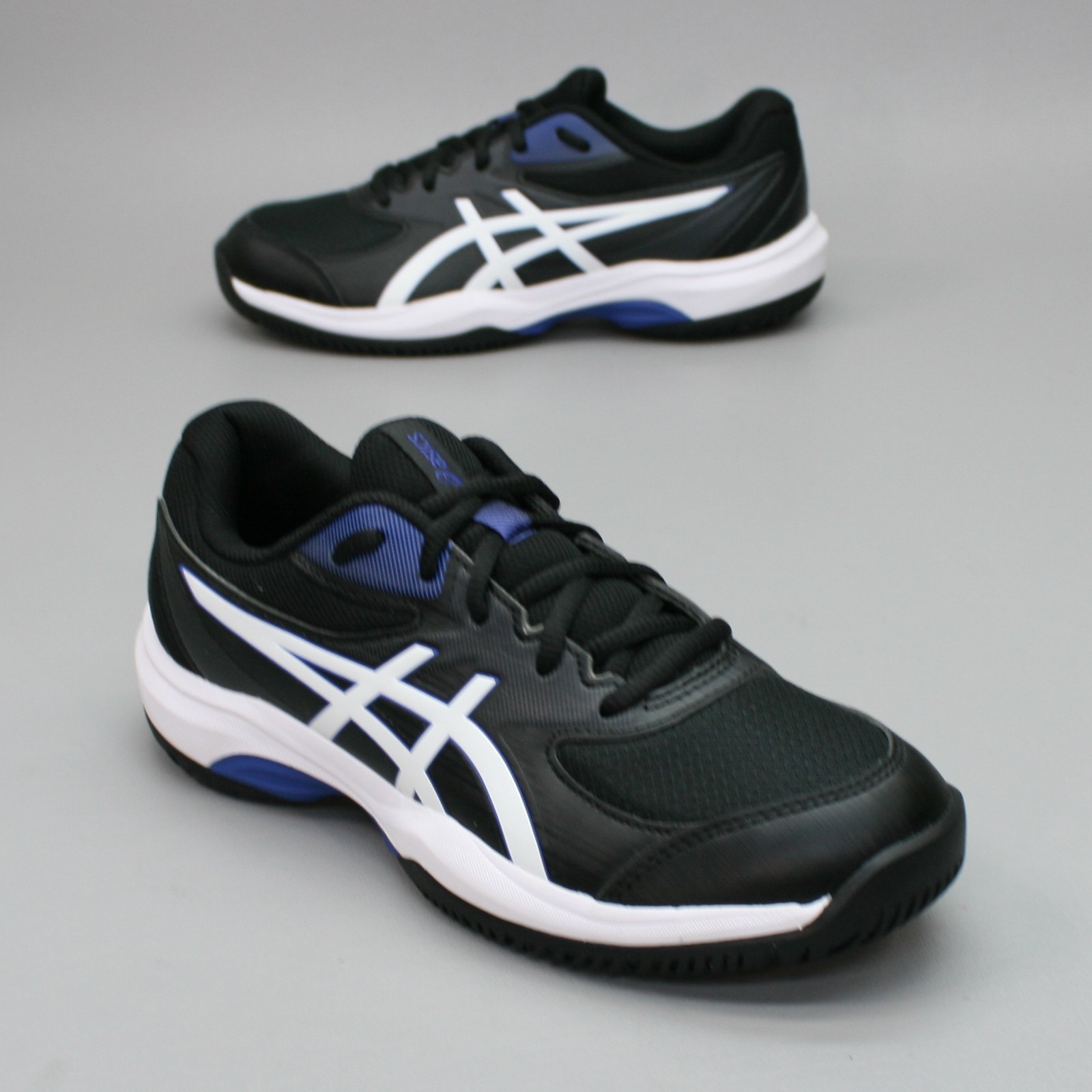 Asics Youth 6.5 Big Kid’s Gel-Game Tennis GS Black White Shoes Sneakers 1044A083