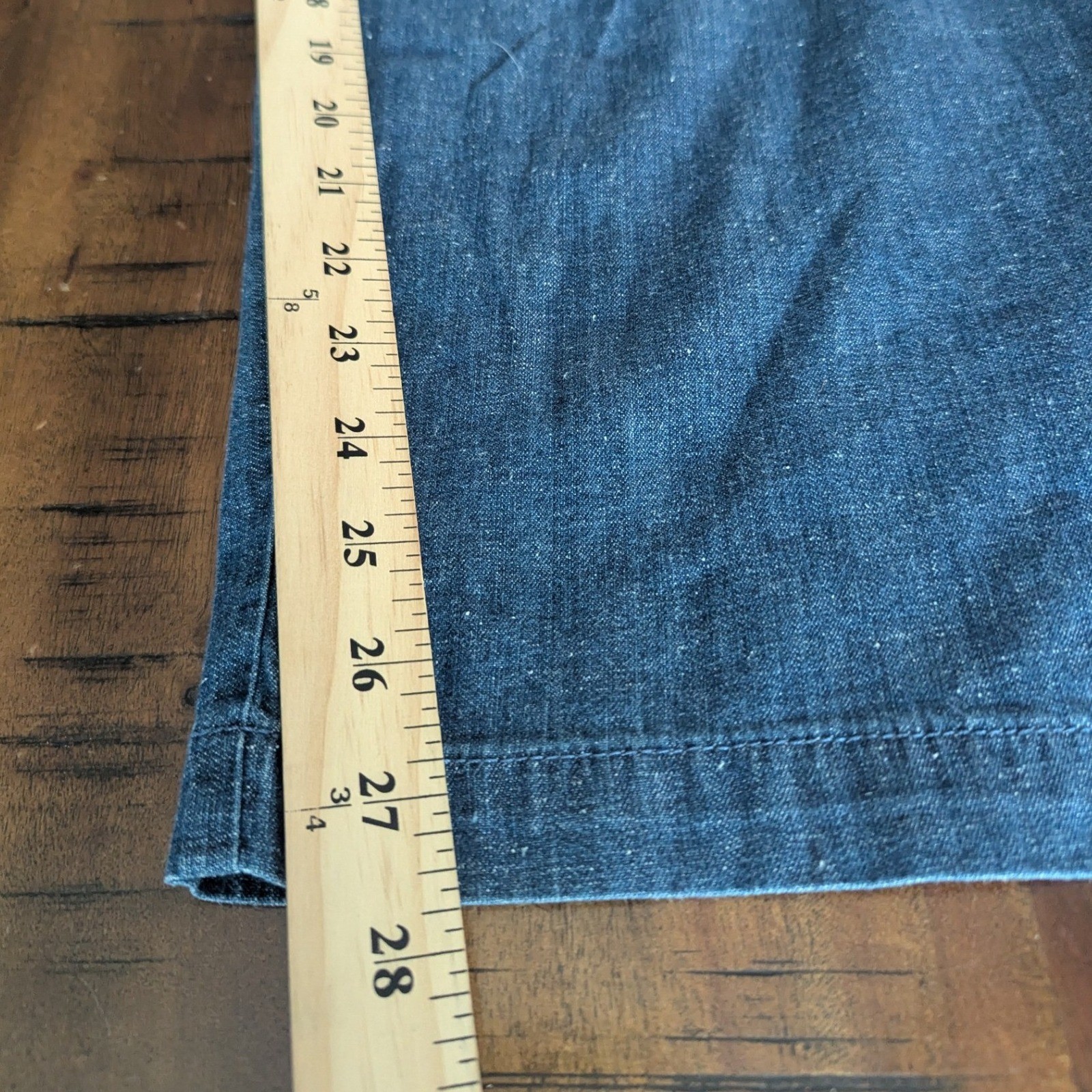 J.Crew Paperbag Pants Blue Chambray Denim Tie Waist Pleated Sz 14 Medium Wash