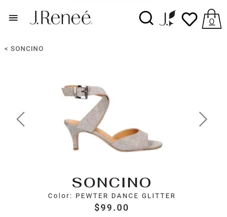 Renee Soncino PEWTER DANCE GLITTER Sandal