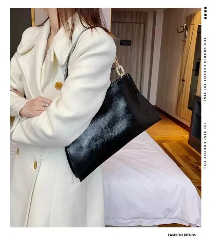 Women’s Large Capacity Soft Leather Shoulder Bag Crossbody Tote Handbag Purse