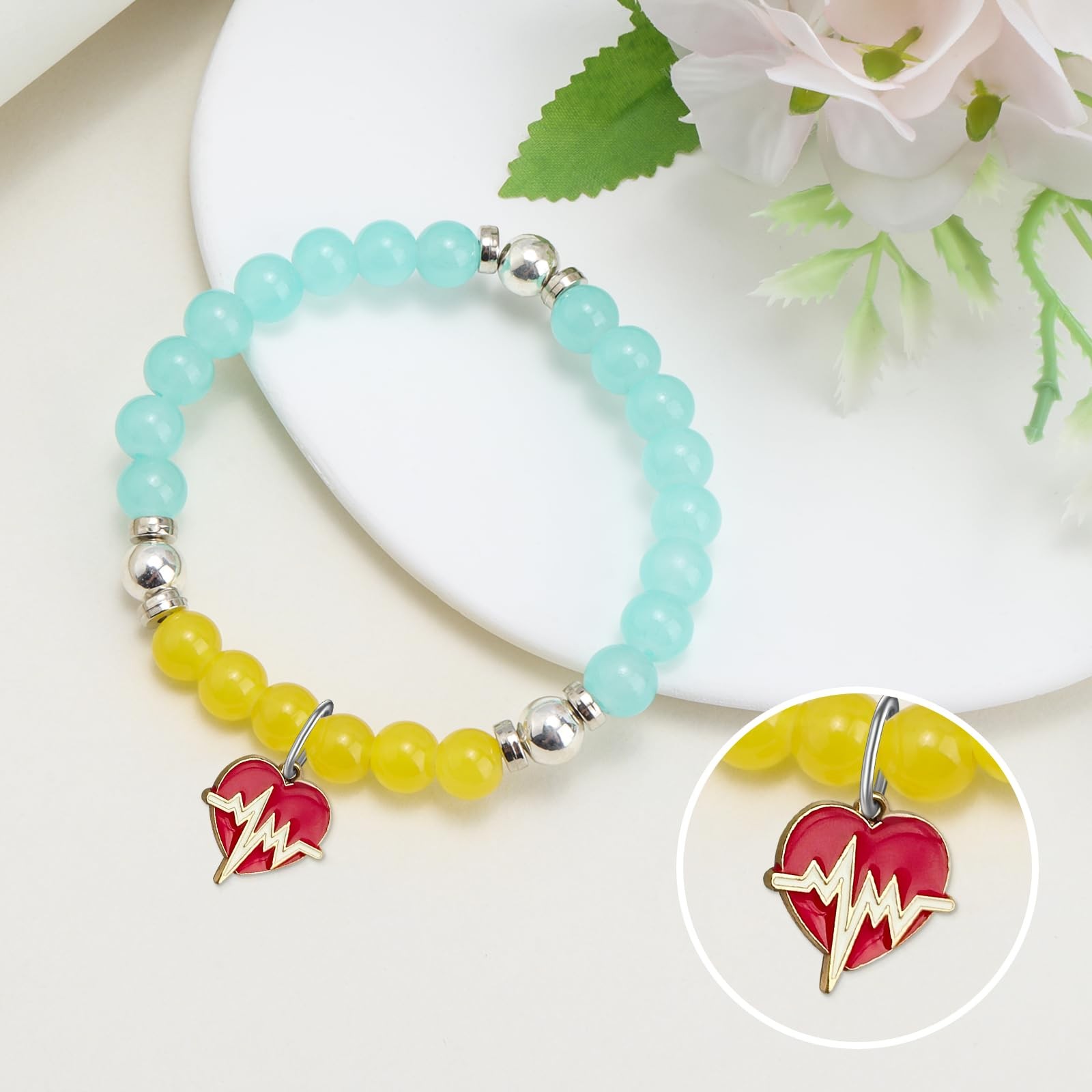 Nurse Appreciation Gifts Beads Bracelet for Women Nursing Small, As Shown