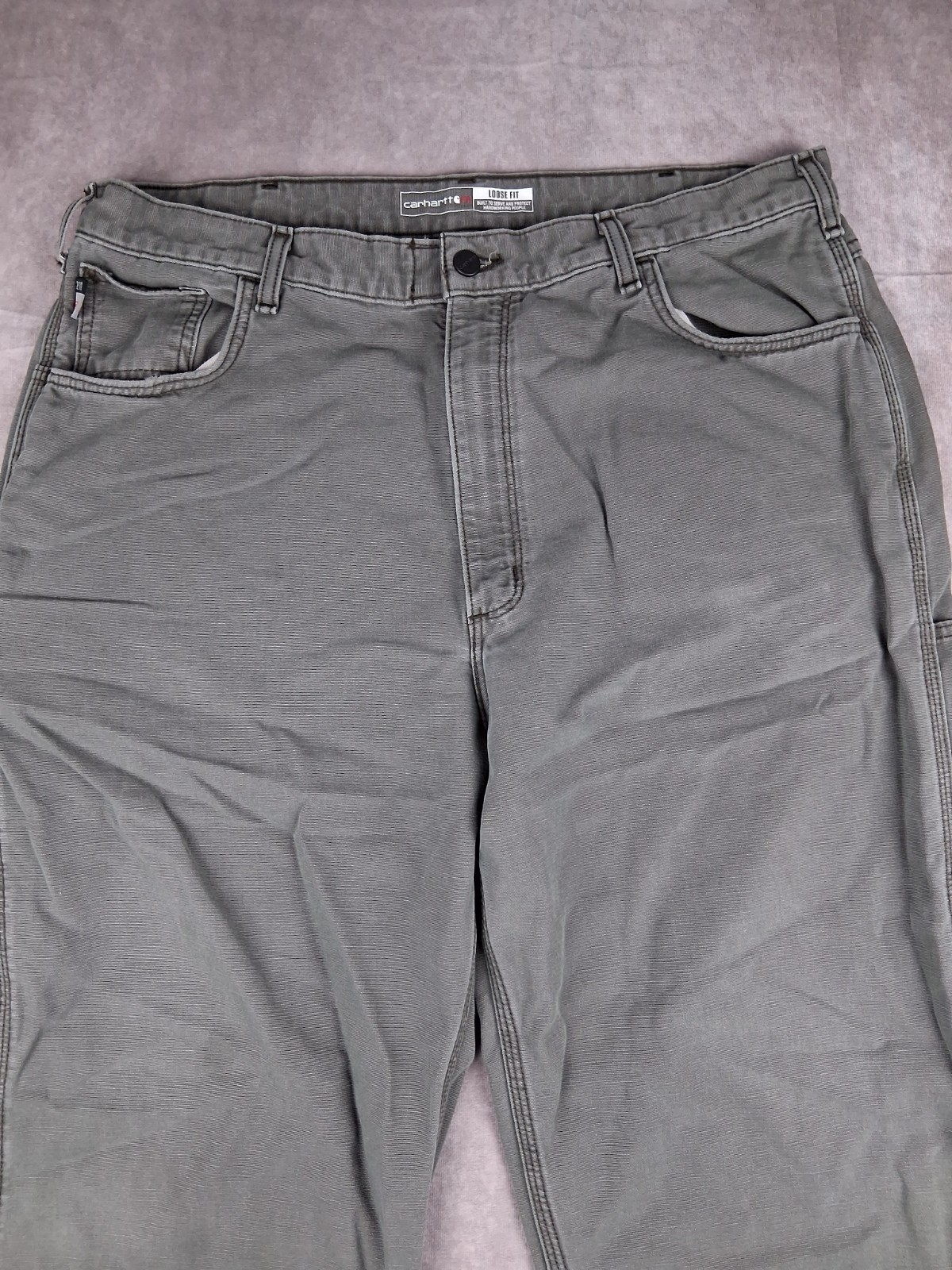 Carhartt FR Flame Resistant Pants Mens 37×33 Fit Green FRB159 MOS Loose CAT 2