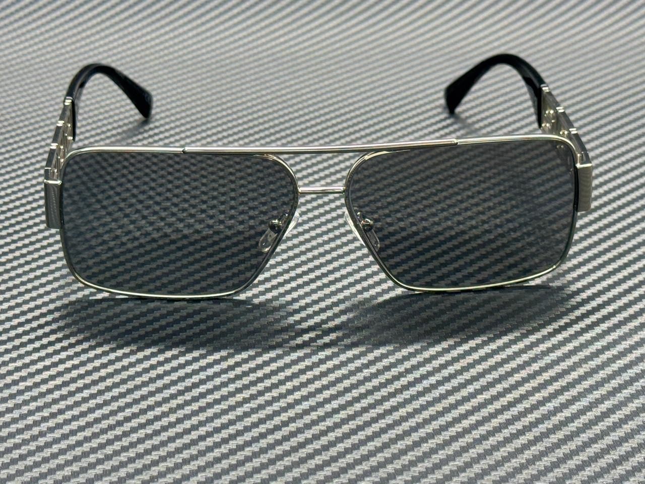 VERSACE VE2290 10016G Silver Grey Mirror Silver Men’s 61 mm Sunglasses