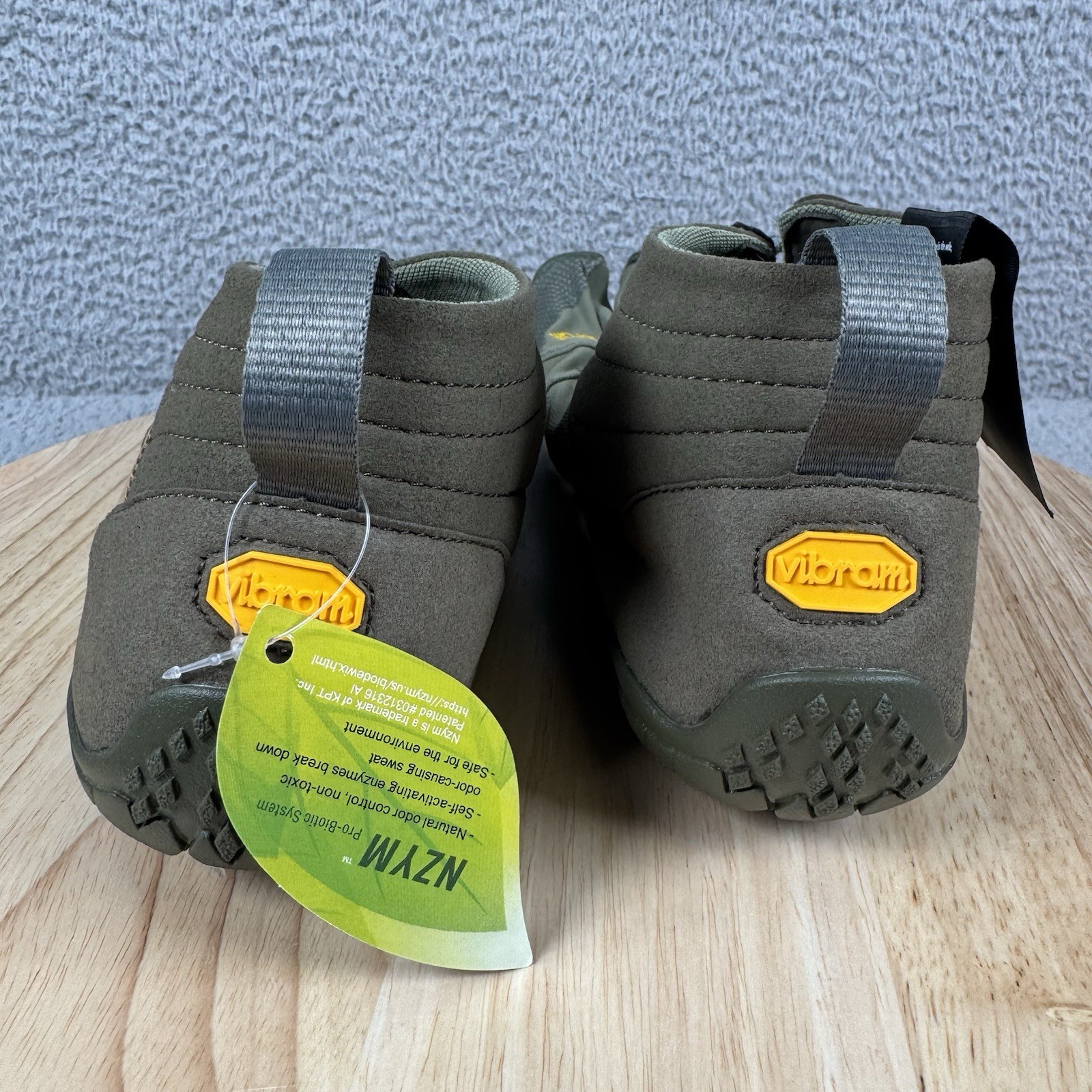 Vibram V-Trek Mens 44 US 10.5/11 Military Dark Grey Wool Blend Hiking Barfoot