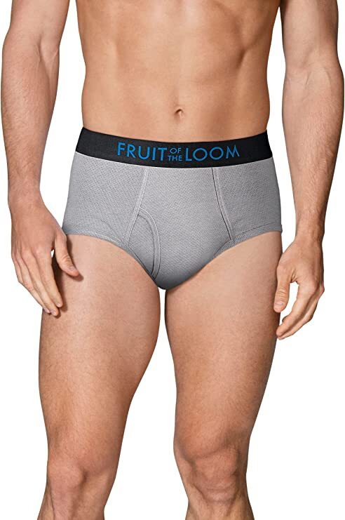 Fruit of the Loom Men’s Breathable Cotton Briefs S M L XL 2X ( 2 or 4 Pack)