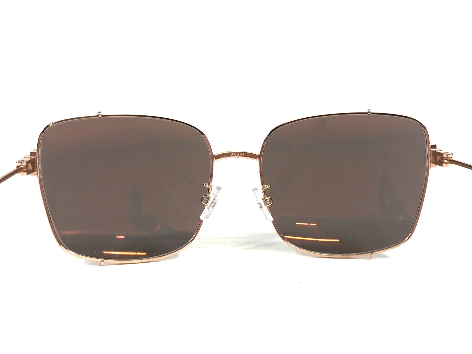 Tory Burch Sunglasses TY6104 33537N Shiny Rose Gold w/ Light Purple Brown Mirror
