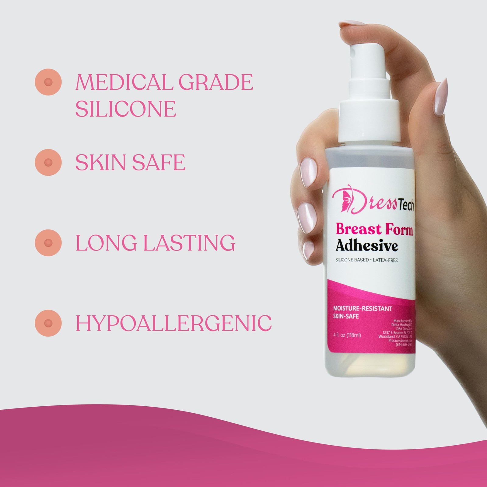 Breast Form Adhesive Long Lasting Medical-Grade 2 oz. Spray