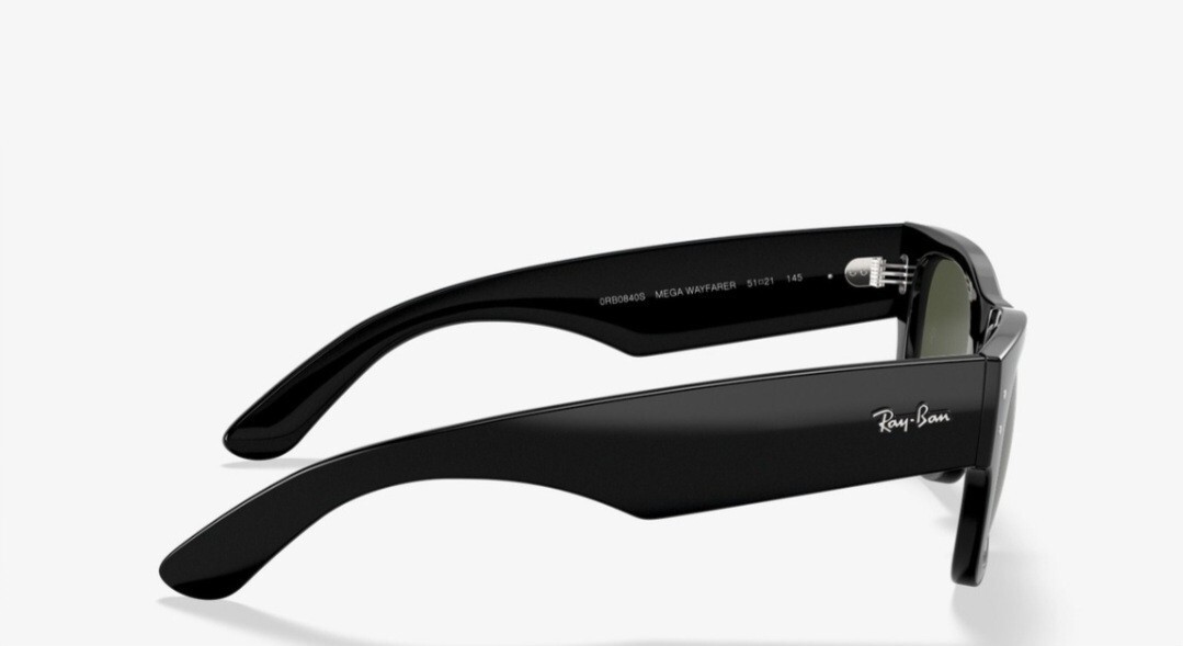 Ray-Ban Sunglasses Mega Wayfarer RB0840S 901/31 Black green Man Woman