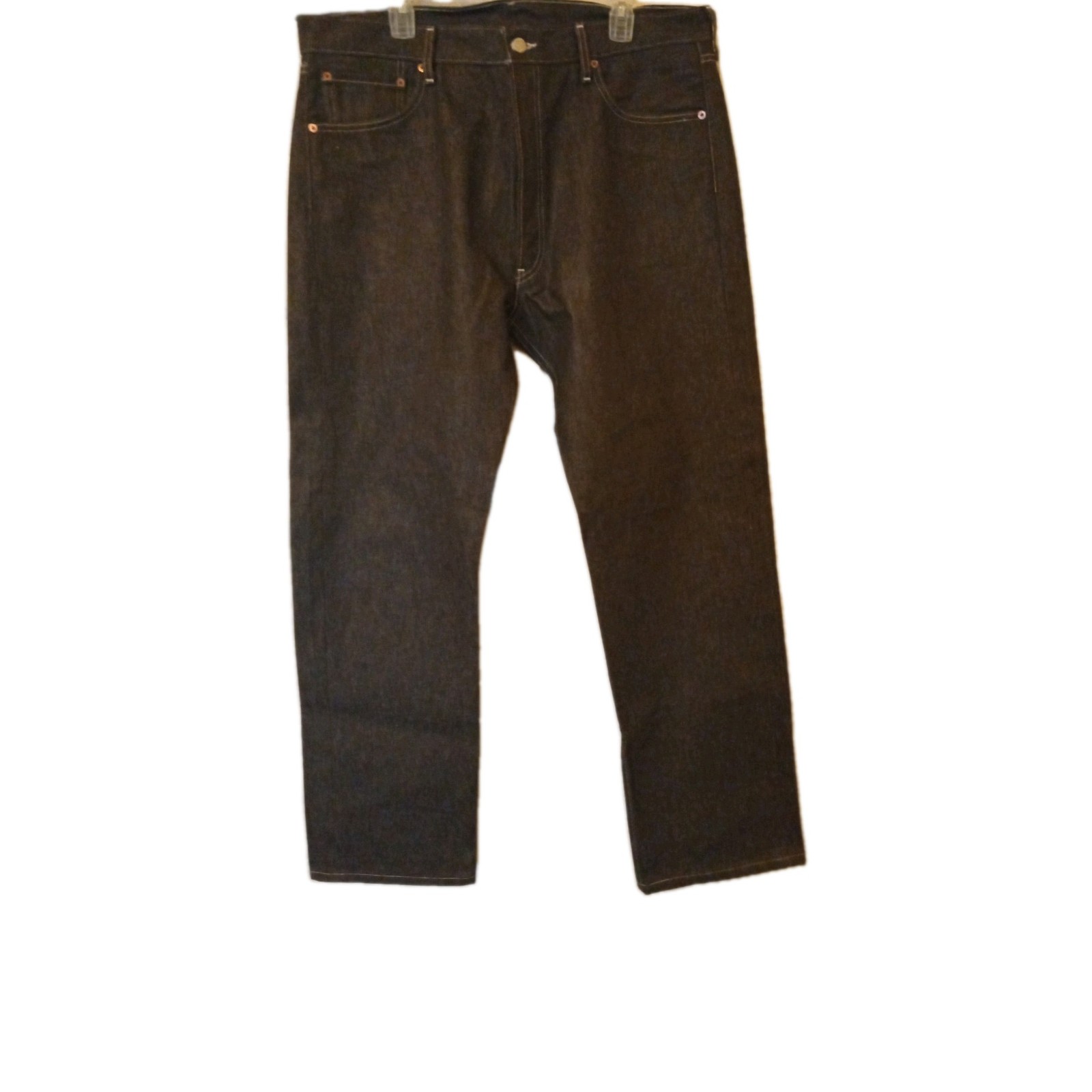 Levi 501 Color Brown Size 38 Inseam 32 Men Jeans Button Fly
