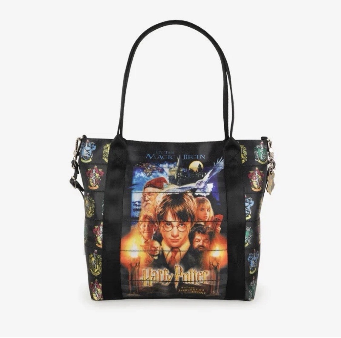 Harvey’s Harry Potter Hogwarts Medium Poster Tote Bag, Charm Of Crest NEW
