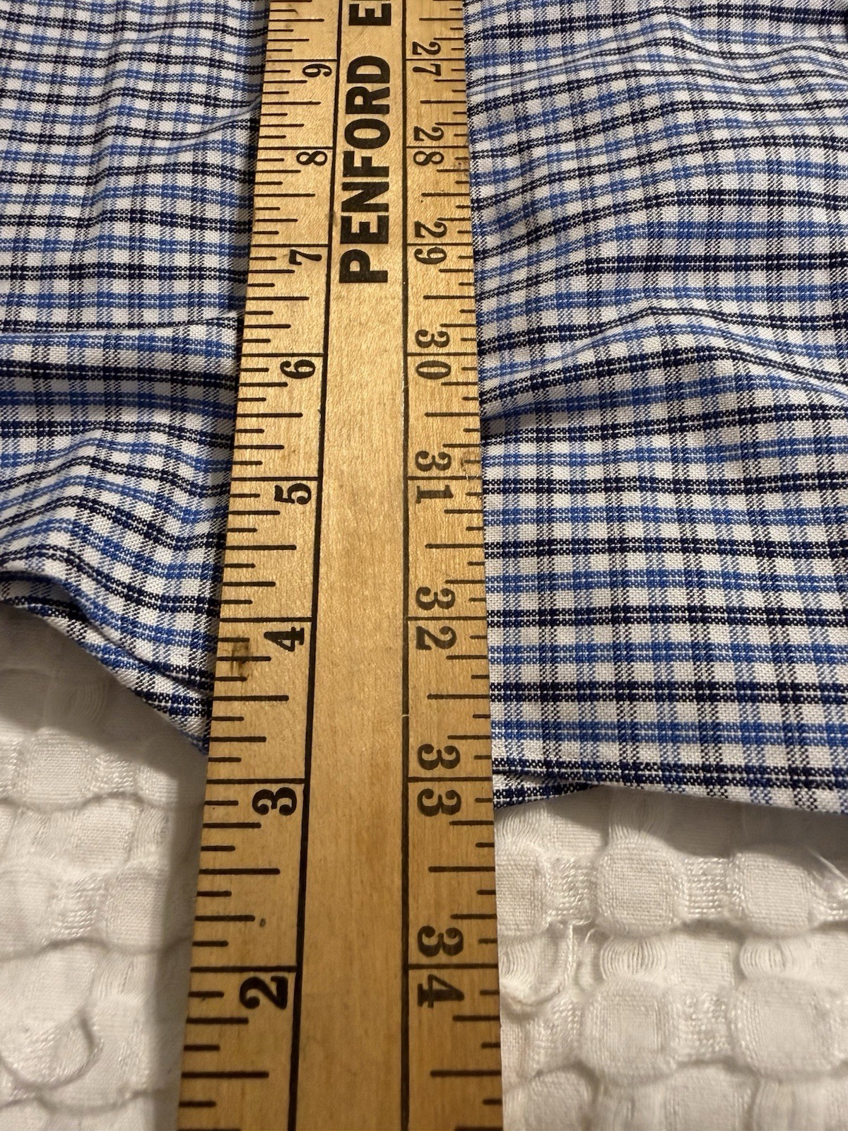 Brooks Brothers Men’s 3XL Blue/White Check Button-Up Shirt