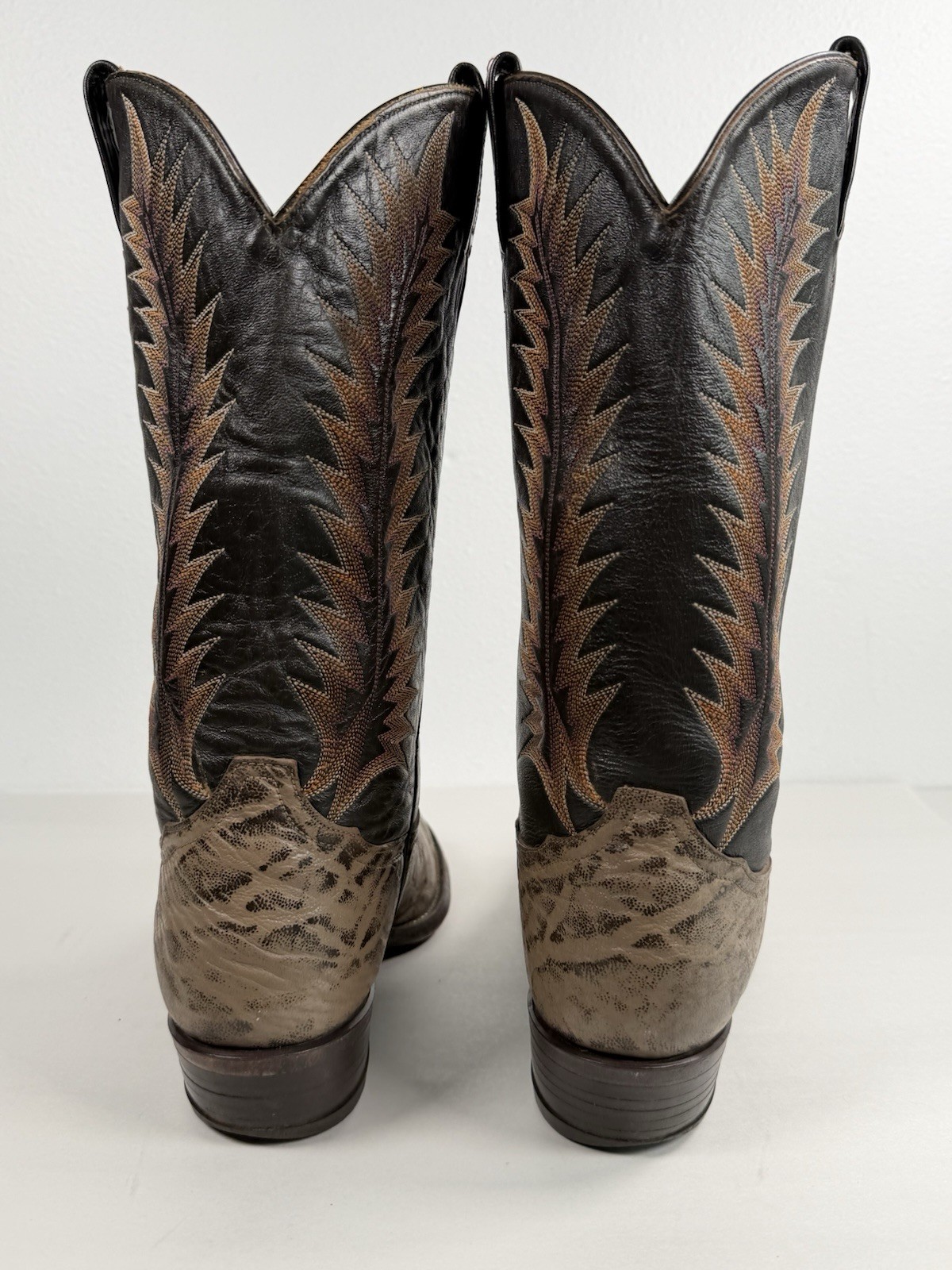 Vintage Men’s Tony Lama Exotic Western Boots Size 10 D 8601 Boots Made In USA