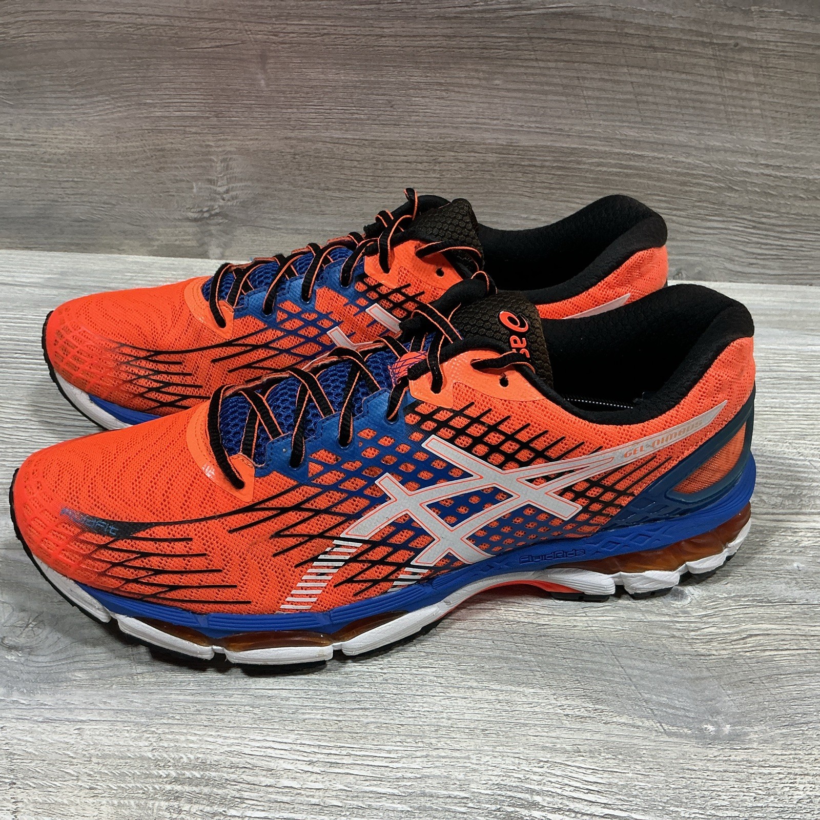 ASICS Gel Cumulus 17 Running Shoes Men’s Size 14 Sneakers Low Mesh Orange T507N