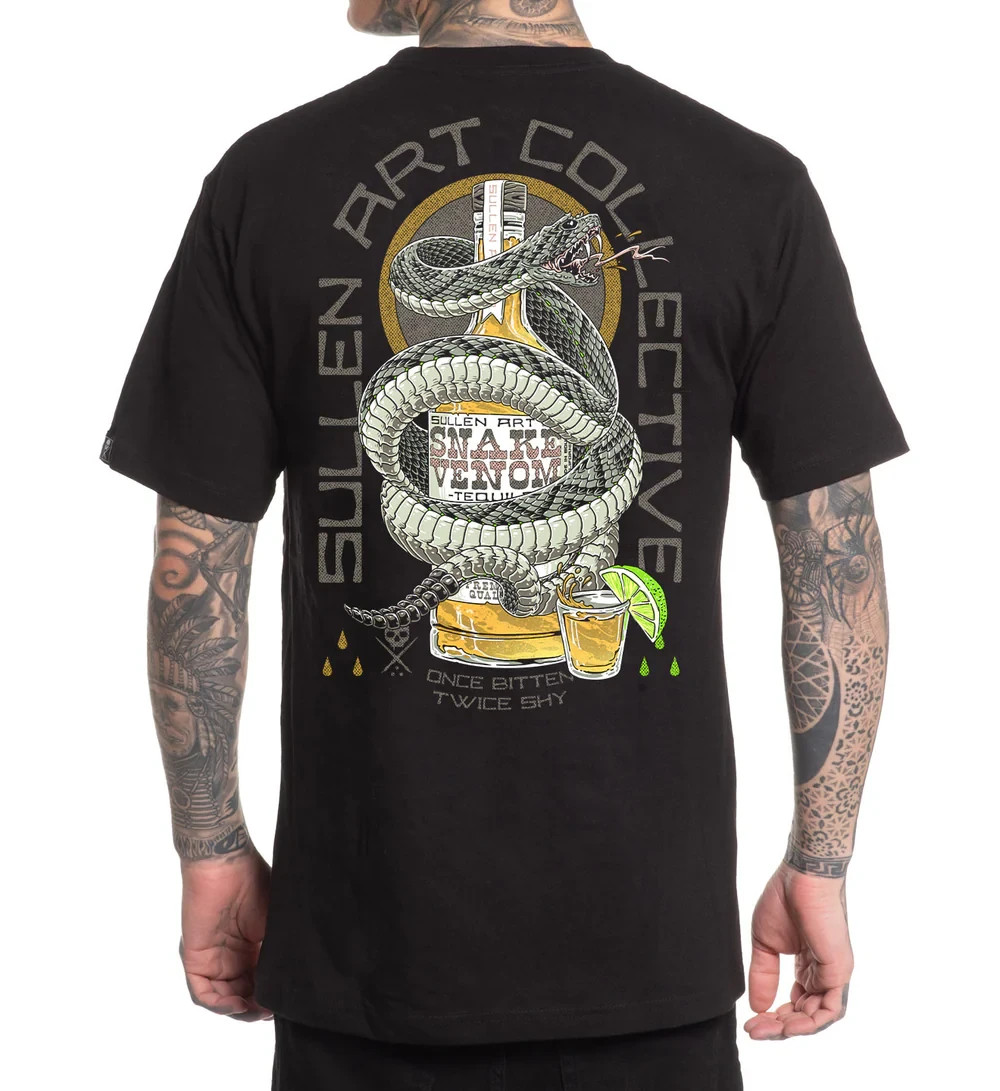 Sullen Art Collective True Artist Pin Up Tattoo Men’s Standard Tee SNAKE VENOM