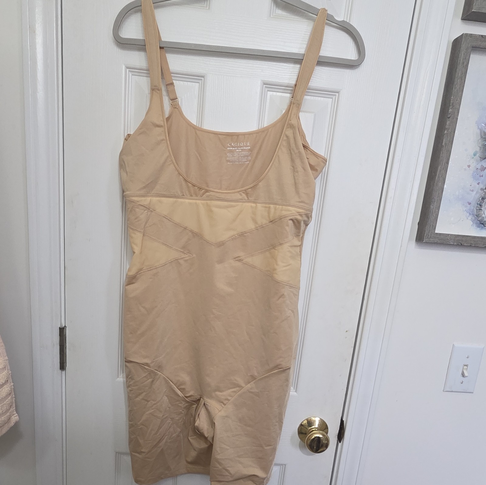 Cacique Shapewear One-Piece Thigh Shaper Beige 22/24