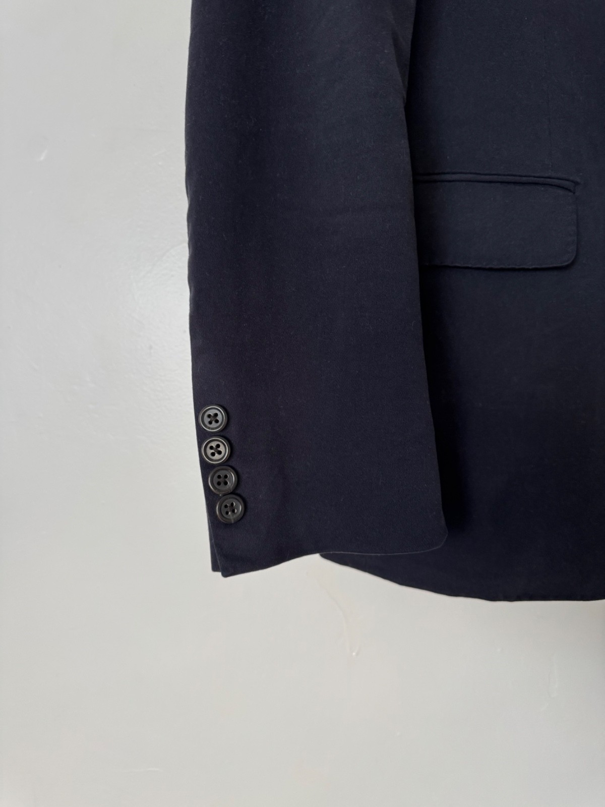 Polo Ralph Lauren Navy Blue Cotton Slim Fit Blazer 40R