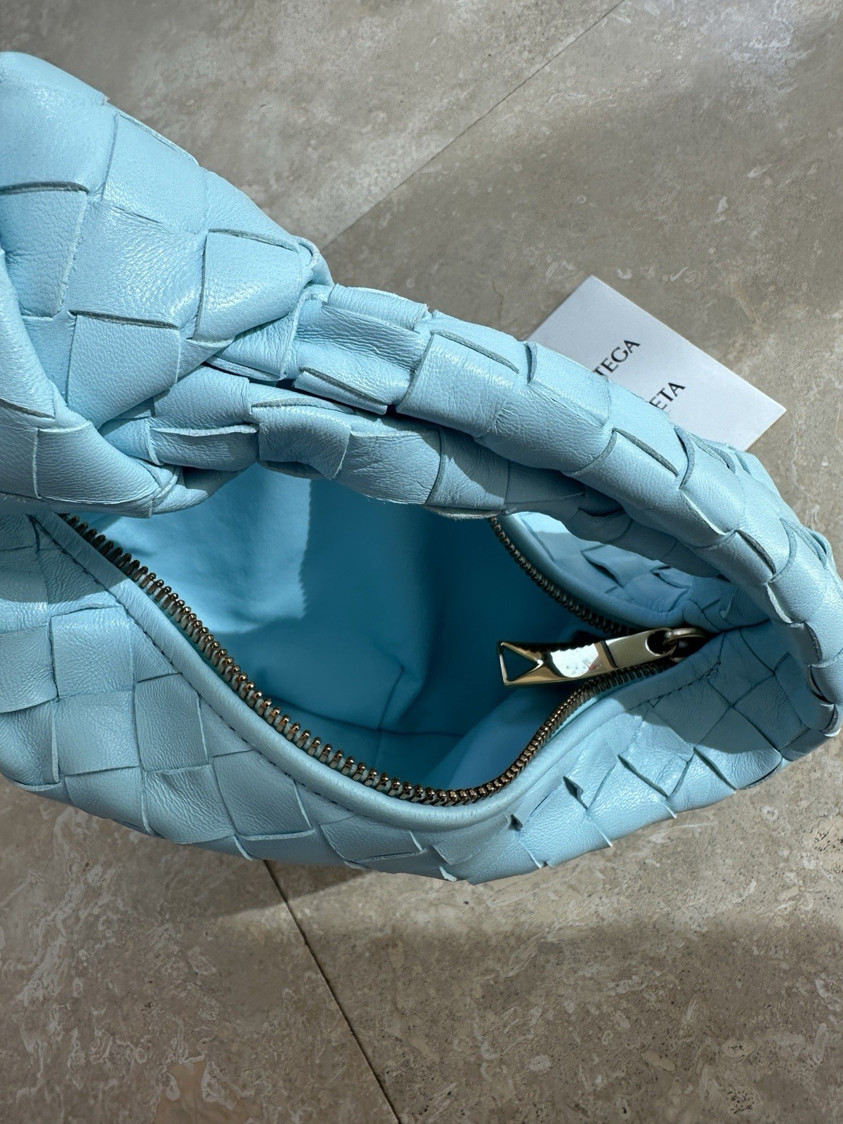 Bottega Veneta Jodie Mini Tote Bag Blue
