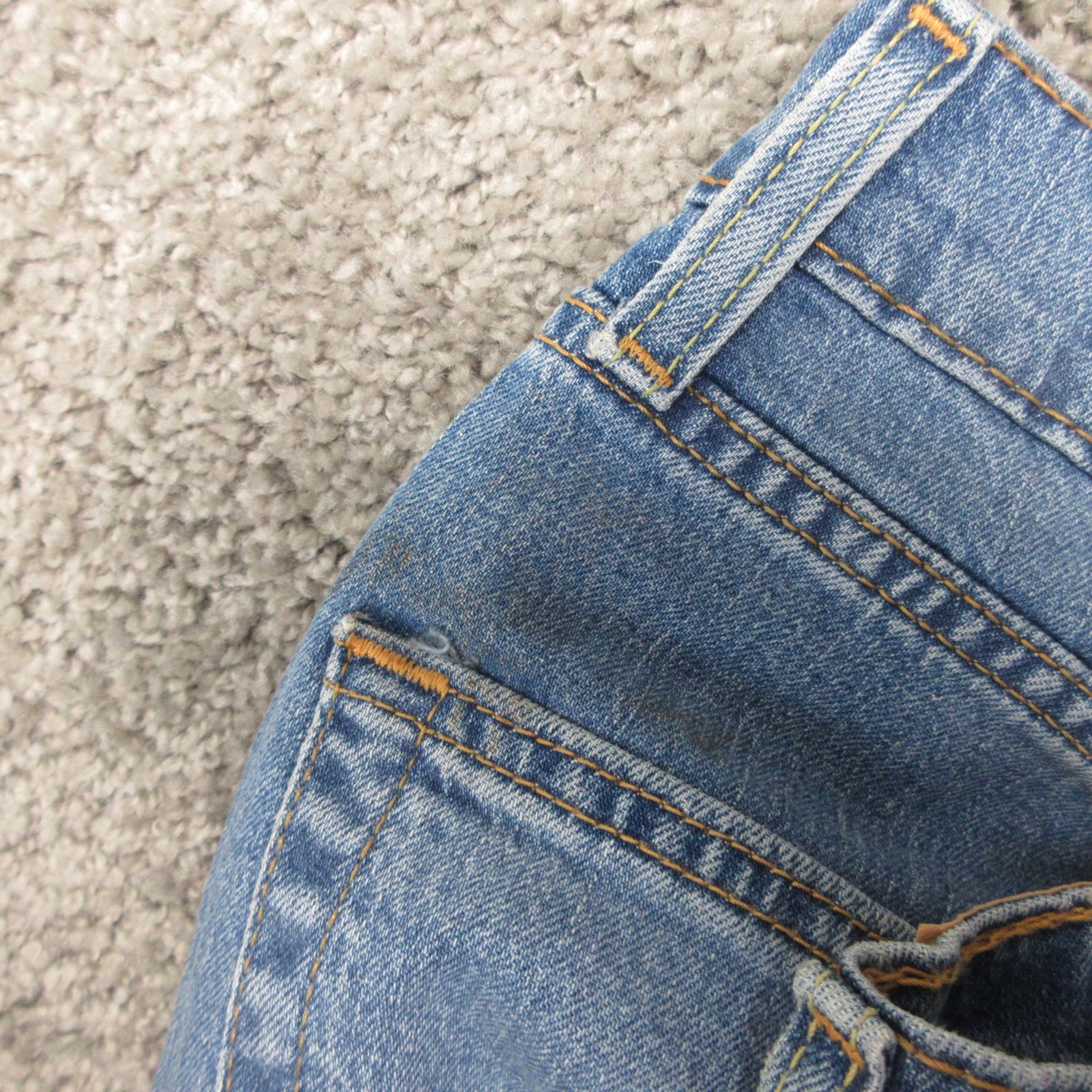 Levis Jeans Mens 34×36 Blue 505 Regular Straight Faded Eco Ease Denim Pants