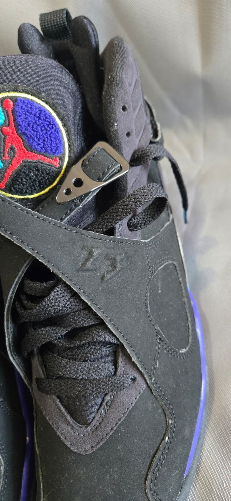 Air Jordan 8 Retro Black Bright Concord Aquatone Men’s US 9.5 UK 8.5 305381-041