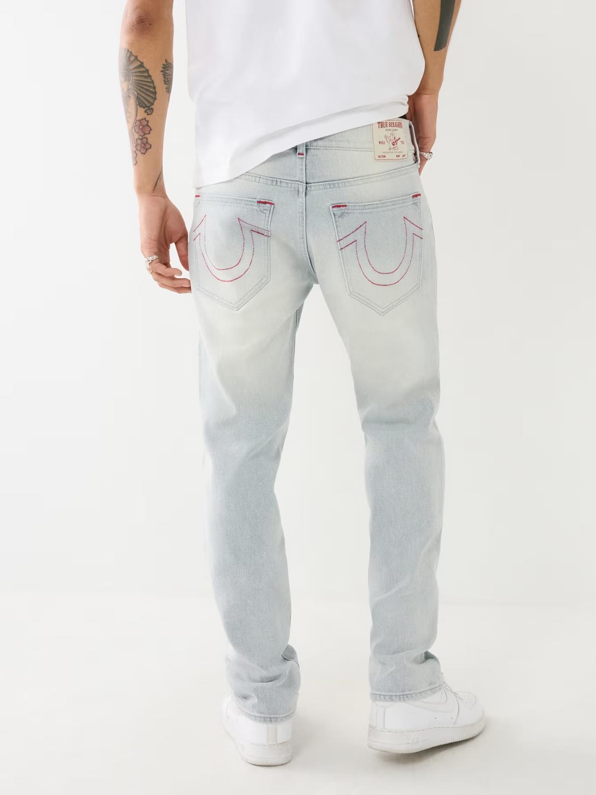NEW! True Religion Men’s 42 Geno Slim Light Blossom Wash Jeans NWT $159