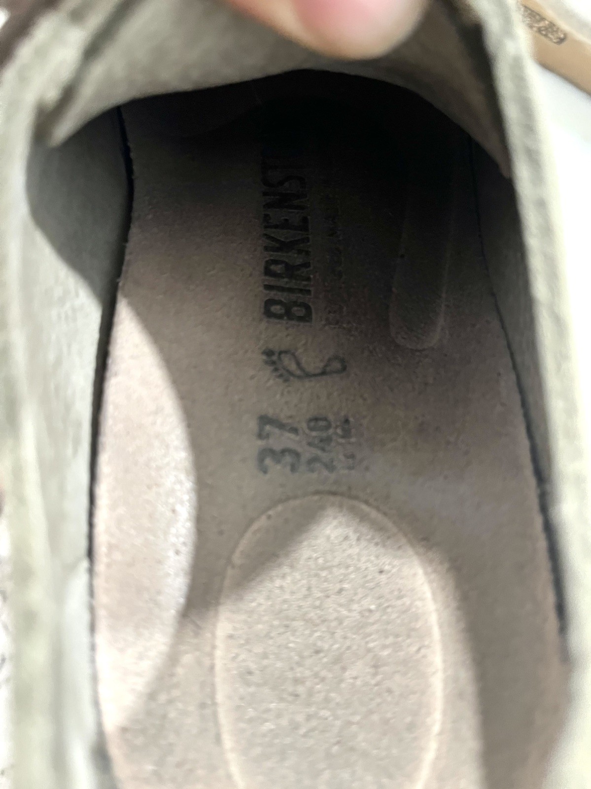Birkenstock Bend Low Decon Womens Sneakers US 6.5 EU 37 Gray Taupe Suede Leather