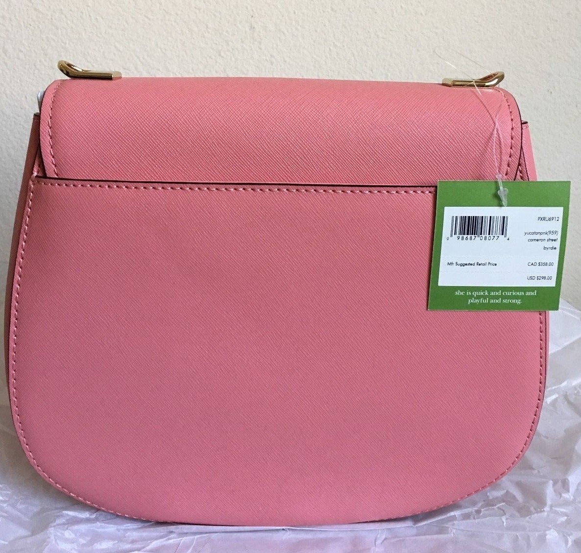NWT!! Kate Spade Cameron Street Byrdie Crossbody Bag PXRU6912 $298 Yuncatan Pink