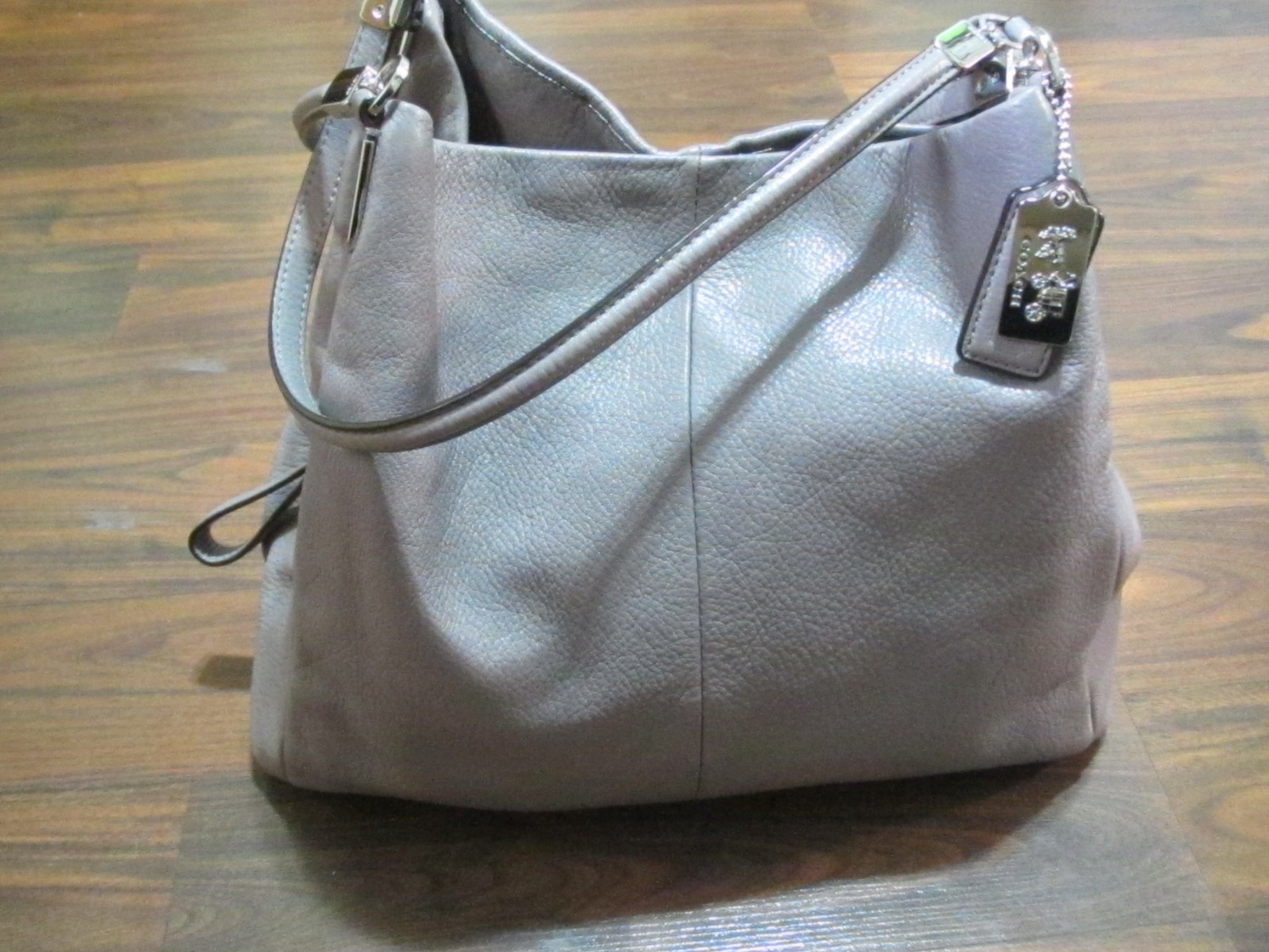 COACH MADISON PHOEBE TAUPE PEBBLE LEATHER SHOULDER BAG PURSE G1376-26224