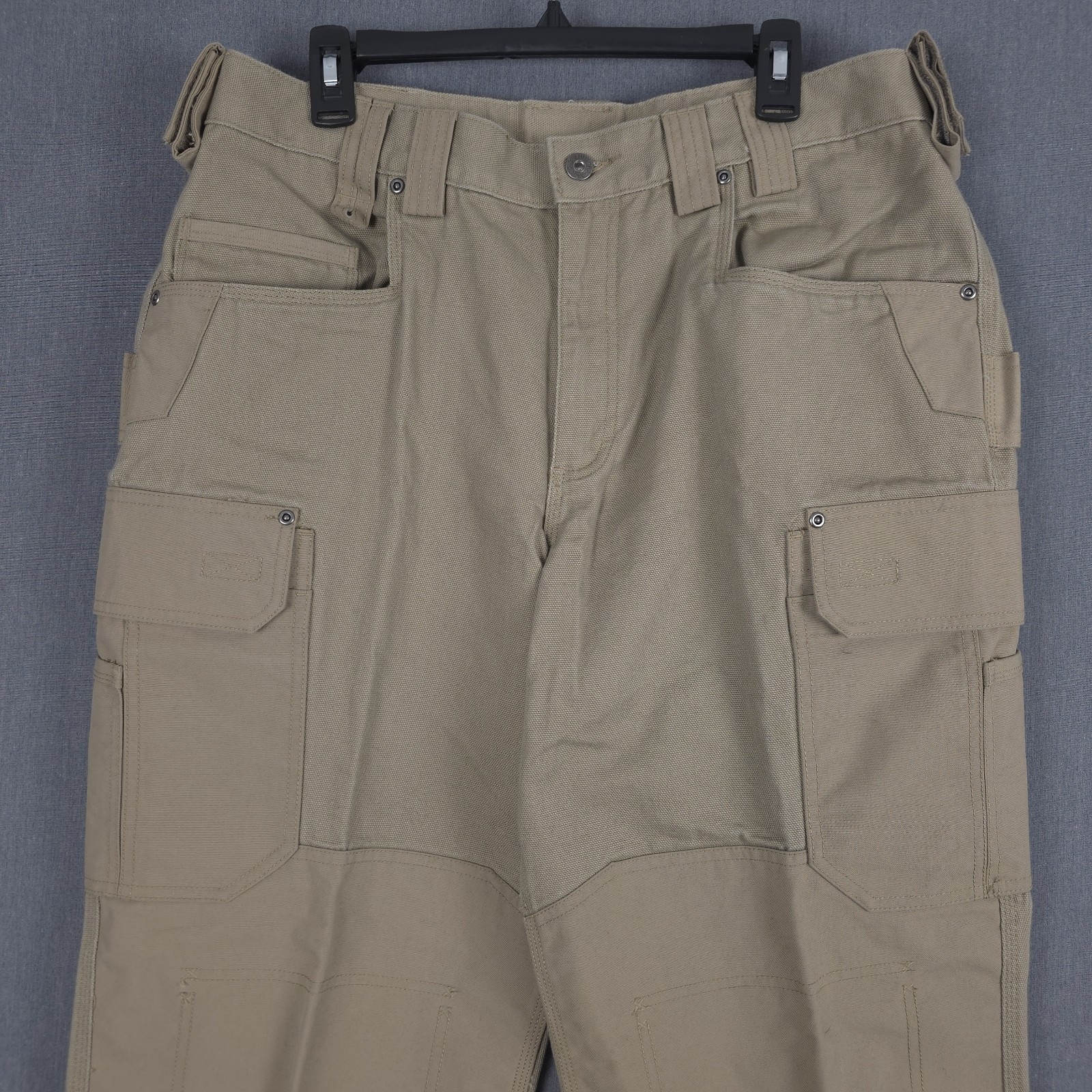 Duluth Ultimate Fire Hose Cargo Pants Mens 38×32 (Fits 35×29) Double Knee Work