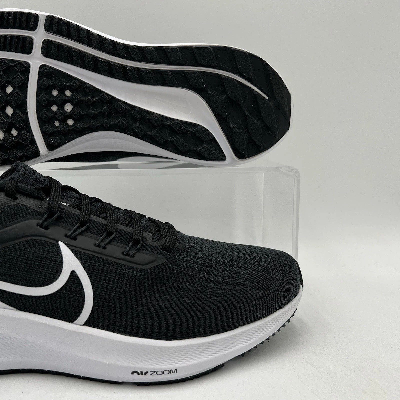 Mens Size 8.5 Nike Air Zoom Pegasus 39 Black White Grey Running Shoes DH4071 001