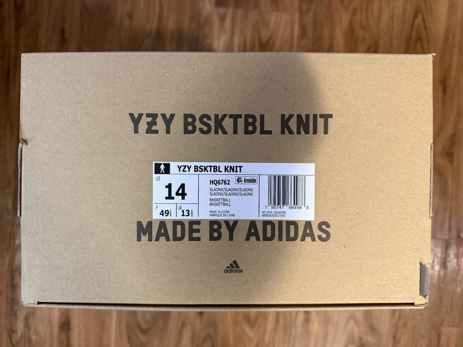 Adidas Yeezy BSKTBL Knit Slate Onyx Men’s Size 14 New DS Authentic Kanye West OG