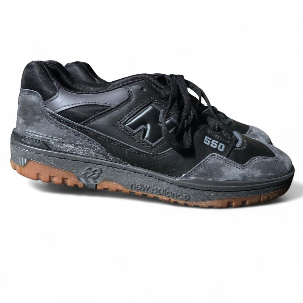 New Balance 550 BB550BGU Black Dark Grey Gum Men’s Size 11