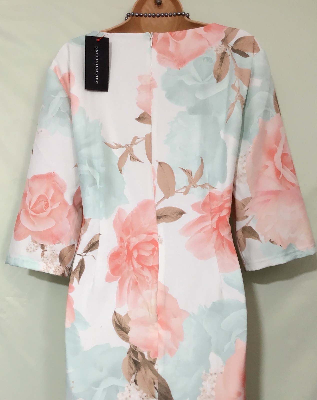 Bnwt KALEIDOSCOPE (18/20) Multicoloured Stretch Cocktail Dress /Wedding/Cruise