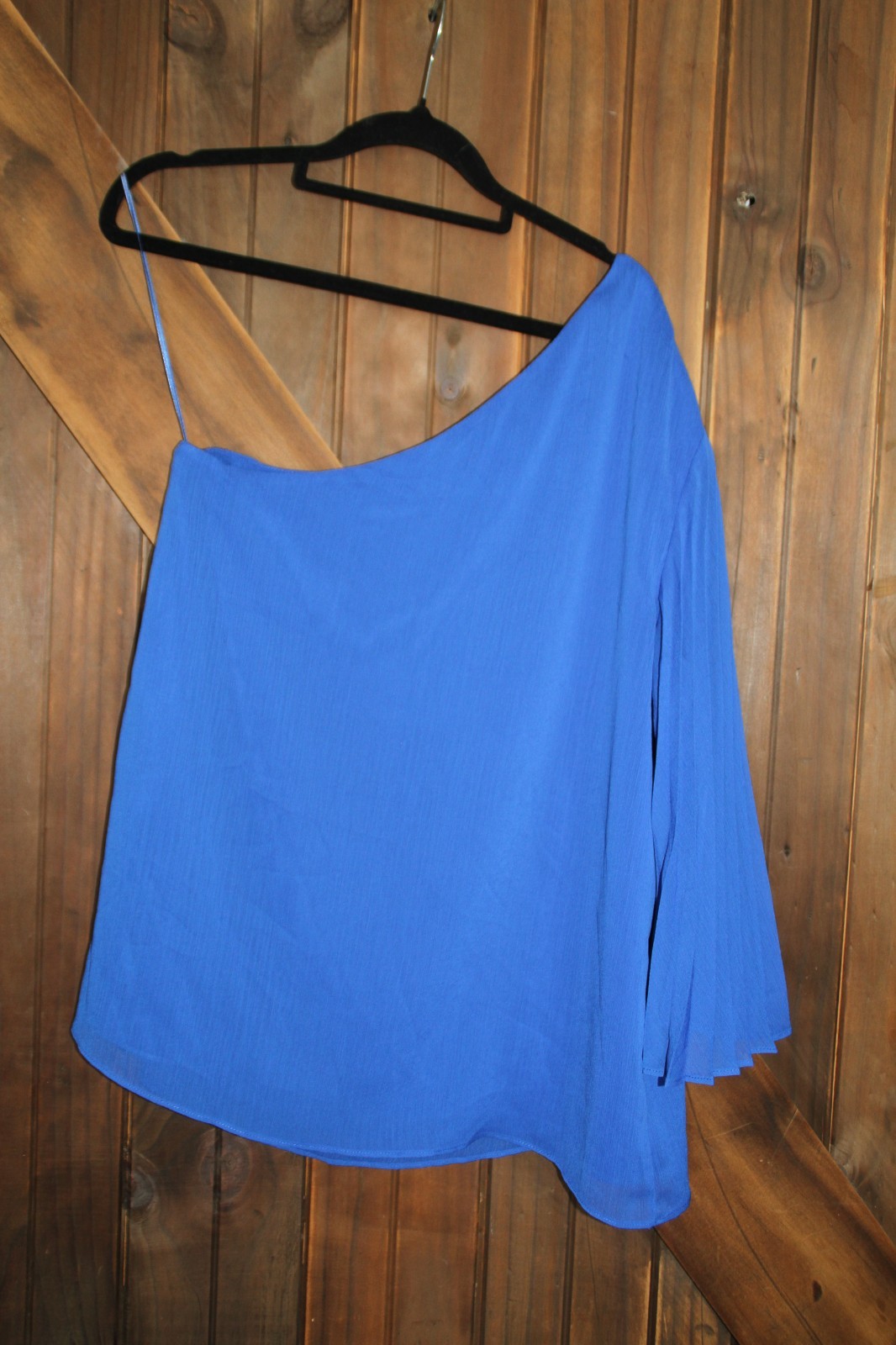PORTMANS Blue One-Sleeved Top – Size 10 – New with Tags, RRP: $99.95