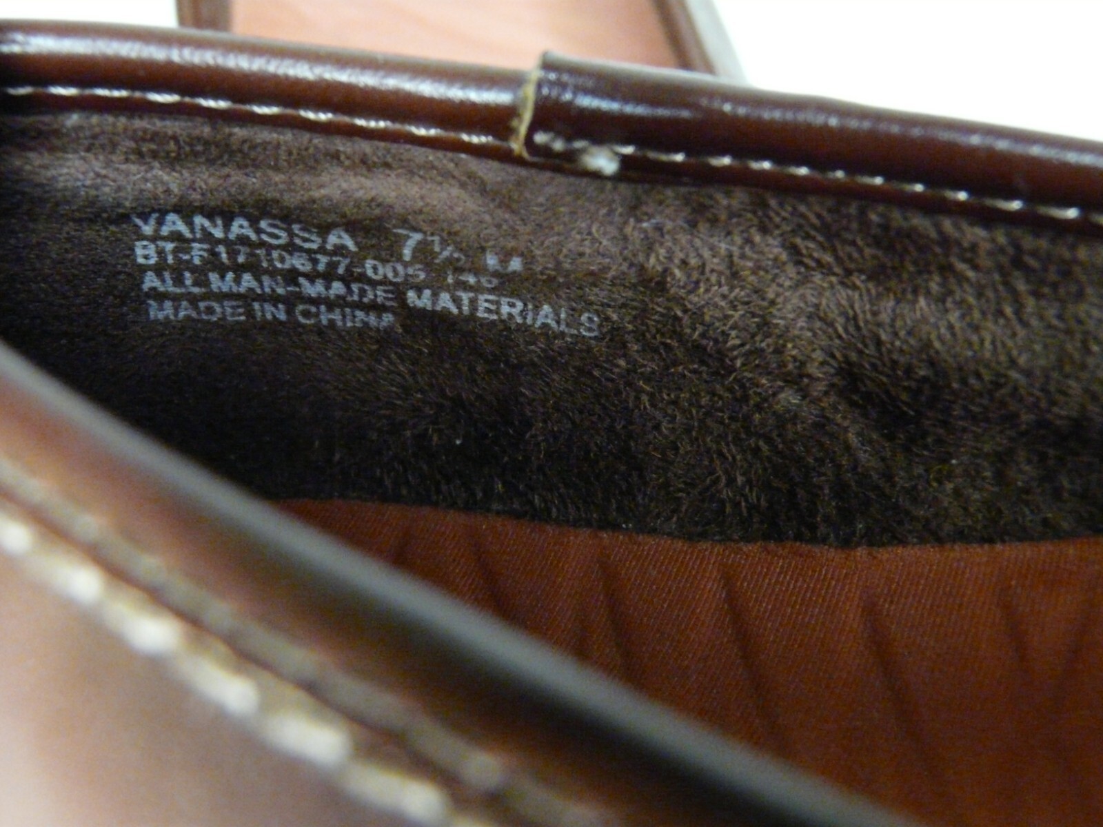 BareTraps Vanassa Saddle Brown Slip On Loafers Comfort Shoes Womens Size 7.5 M