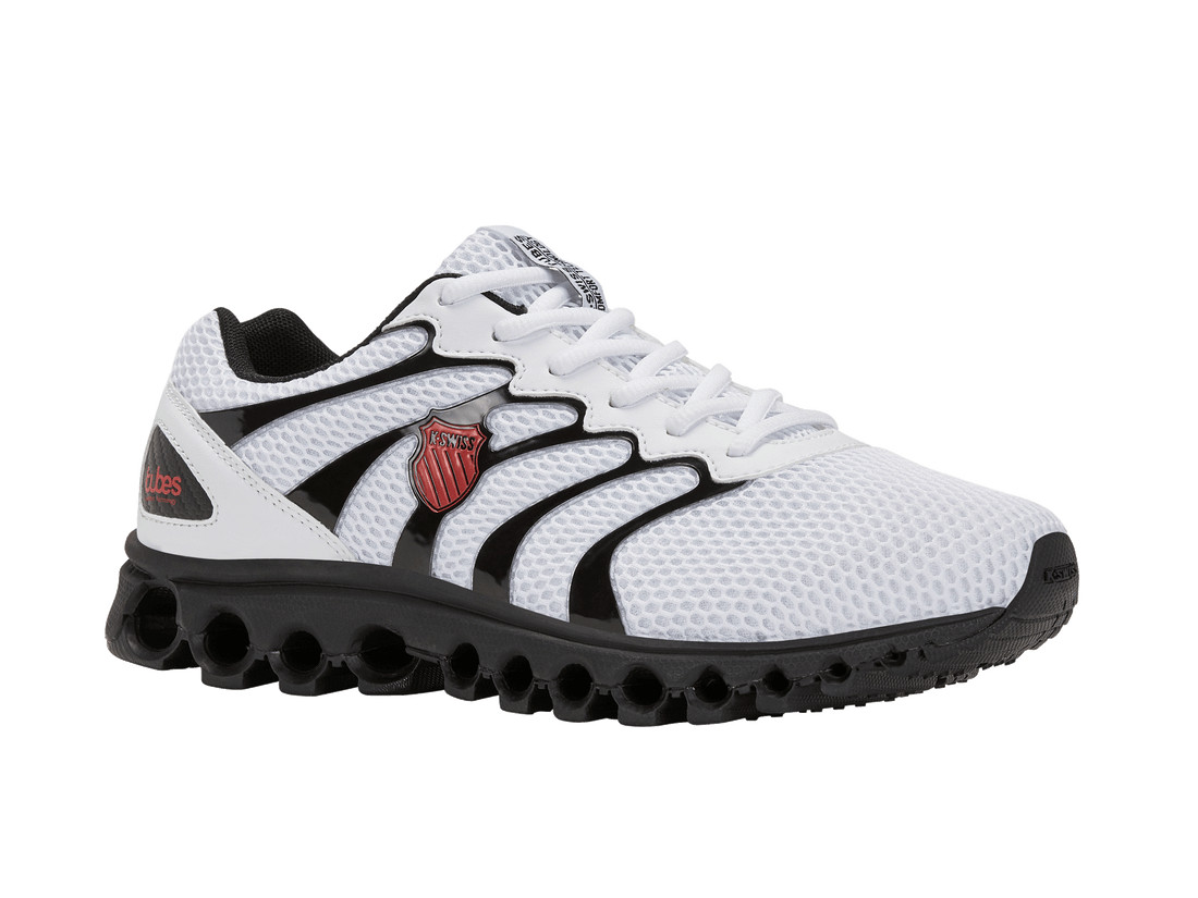 K-Swiss Tubes Comfort 200 Running Shoe 07112-104 White/Black/Red