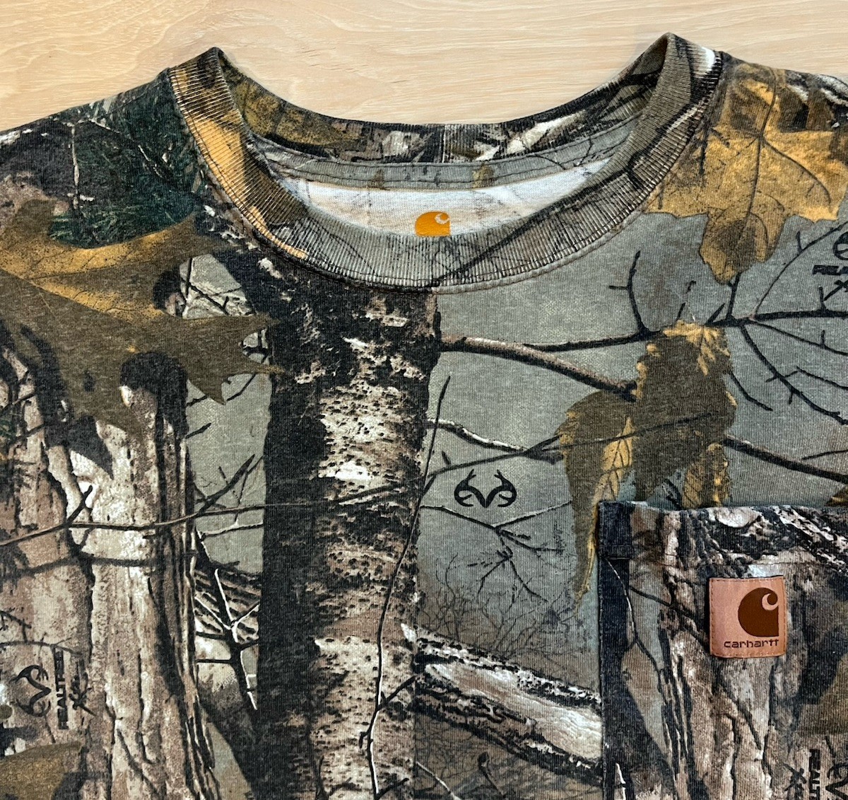 Vintage Carhartt K285 977 Realtree Xtra Camouflage Heavyweight Pocket Mens XL