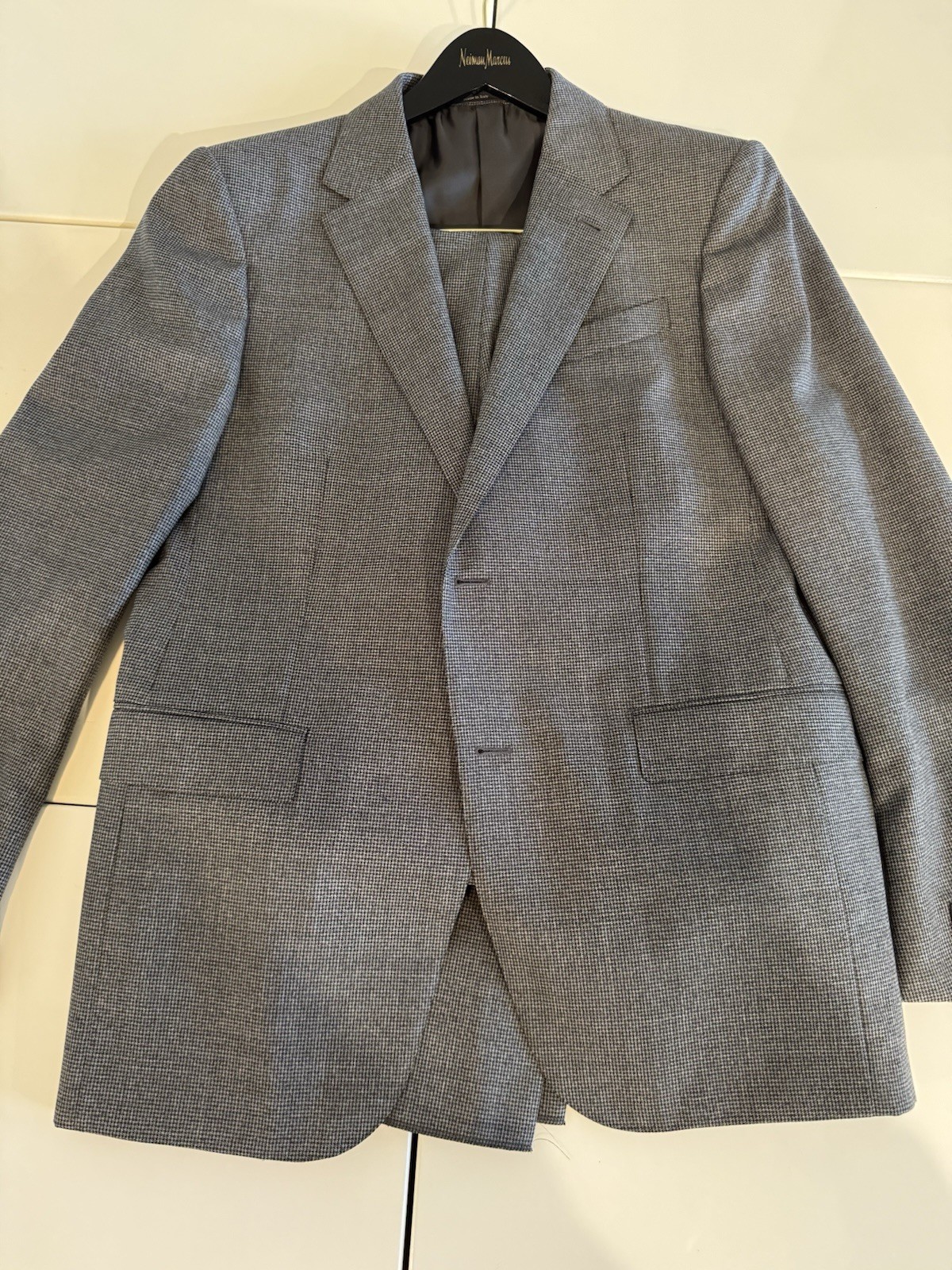 Ermenegildo Zegna Milano Drop 7 Grey Wool 2-PC Suit IT52 Made In Italy